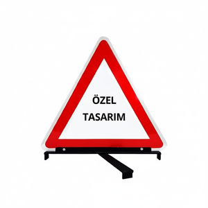 Señal de Advertencia/Precaución Triangular Reflectante Personalizada para Carreteras (PVC) - Product Image 2
