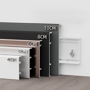 Plinthe à boucle en alliage d'aluminium Plinthe Ligne décorative pour hôtel Usine Vente en gros Accessoires de carrelage droit - Product Image 3