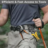 Porte-outils magnétique antidérapant de haute qualité avec clip ceinture en métal, accès rapide, détachable et réglable