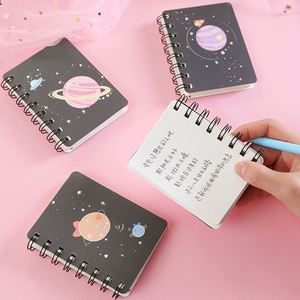 Mini Cuaderno Espiral Portátil con Diseño de Planeta de Dibujos Animados, Personalizado, Tamaño A7, Pequeño, de Bolsillo - Product Image 2