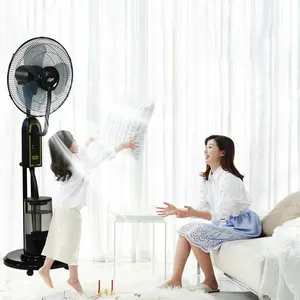 Fernbedienung elektrischer Nebelventilator Luftbefeuchter Maschine Stehboden tragbar Sprühen Wasserkühlung Ventilator mit Nebel