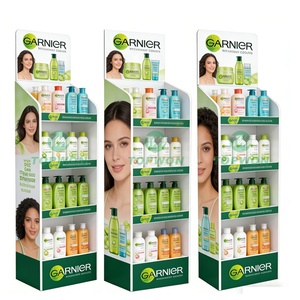 Support d'affichage en PVC personnalisé pour supermarché, présentoir de sol en PVC, présentoir en PVC pour cosmétiques <span class=keywords><strong>Garnier</strong></span> - Product Image 1