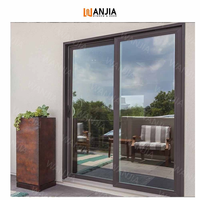Portes patio à vente chaude, efficacité énergétique, étanches, double vitrage thermique, porte en aluminium, porte coulissante à levage