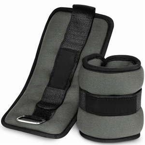 Pesas Ajustables ProsourceFit para Tobillos, Muñecas, Brazos y Piernas para Hombres y Mujeres, Juego de 2, 2 lb Cada Una, Color Gris - Product Image 1