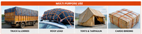 Corde plate tressée de haute qualité fabriquée à partir de fibres de polyester de qualité supérieure, flexible, durable et adaptée aux camions, aux poids lourds, aux sacs et au camping