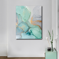 Vente en gros Art mural abstrait en marbre Peinture décorative nordique pour la décoration intérieure