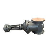 Vanne à guillotine à coin DN600 GOST en acier au carbone Wcb DN50 à DN1200 Actionneur pneumatique électrique / Actionneur à engrenages OS&Y pour l'eau, la vapeur, l'huile