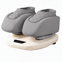 Masseur électrique pour pieds et chevilles avec 6 airbags, machine à compression d'air à 3 rangées de rouleaux pour la relaxation des pieds et la circulation sanguine