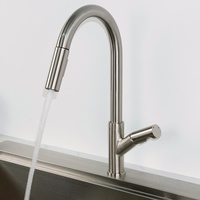 Robinet de cuisine moderne multifonction à douchette extractible, facile à utiliser, en laiton, pour usines de robinets de cuisine