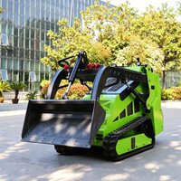 Mini-chargeuse compacte hydraulique puissante et personnalisable de fabrication chinoise, idéale pour l'agriculture et les exploitations agricoles