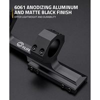 Support de lunette de chasse Cvlife Cantilever à double anneau décalé en aluminium monobloc