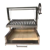 Grill Gaucho populaire à encastrer avec briques réfractaires