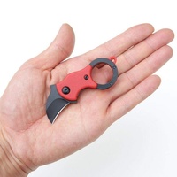 Mini-vouwmes van roestvrij staal met haakvormig lemmet, doosopener met metalen achterclip voor magazijn, verpakking, kantoorbenodigdheden