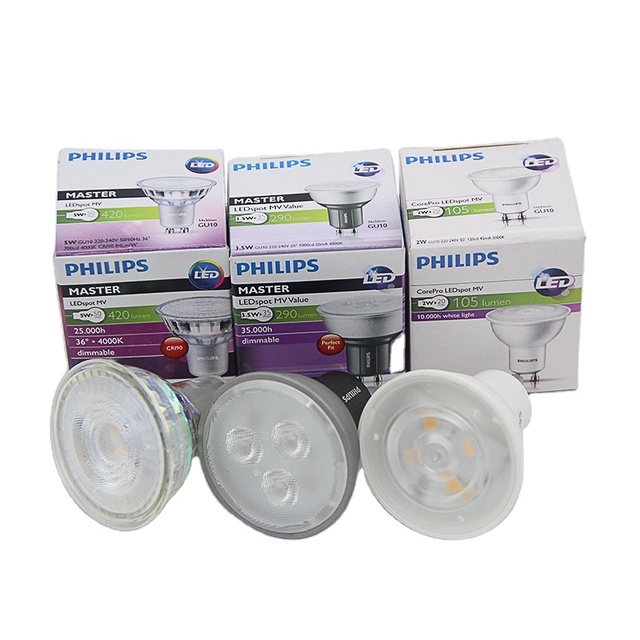 Philips LED Lamp GU10 MR16 LED Bulb 2W 3.5W 5W 220V Lampada LED Condenser Lamp Diffusion Spotlight Energy Saving Home Lighting