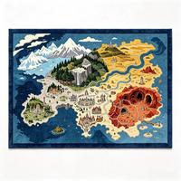 Tapis tufté personnalisé en forme de carte de jeu, tapis de sol décoratif pour salle de jeu vidéo, tapis de forme irrégulière pour chambre de gamer