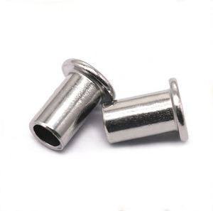 Rivets semi-tubulaires en cuivre et acier inoxydable à tête plate 4 mm, conducteurs, résistants à la corrosion, conformes à la norme ISO, personnalisables pour applications électriques - Product Image 3