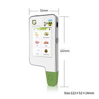 Greentest Eco6groente Fruit Vlees Vis Waterkwaliteit, Straling Touchscreen Nitraat Residu Voedsel Milieu Veiligheid Tester