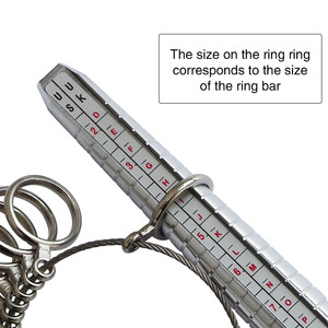<strong>Ring</strong> Size Measurer Mandrel Metal UK <strong>Ring</strong> Size <strong>Measurement</strong> <strong>Tool</strong> Finger Gauge Kit Jewelry Size <strong>Tool</strong> - Product Image 2