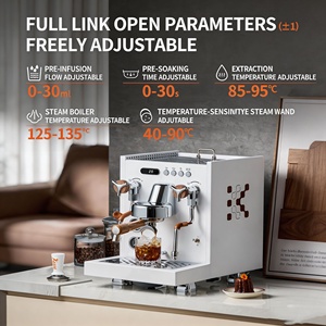 เครื่องชงกาแฟเอสเพรสโซแบบมืออาชีพ สำหรับใช้ในเชิงพาณิชย์และที่บ้าน แบบกึ่งอัตโนมัติ หม้อต้มคู่ - Product Image 3