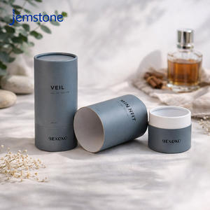 กล่องบรรจุภัณฑ์ทรงกระบอกแก้วแบบเป็นมิตรกับสิ่งแวดล้อมพร้อมโลโก้สั่งทำ กล่องกระดาษแข็งทรงกระบอกสำหรับบรรจุภัณฑ์น้ำหอม บรรจุภัณฑ์หลอดกระดาษคราฟท์ - Product Image 5