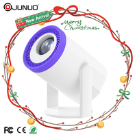 Projecteur LCD portable JUNUO TURN1 avec Android 14, 200 lumens, prise en charge 720P, décodage 4K, projecteur de cinéma maison intelligent