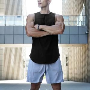 Hot Sell Fitnesswear Anti-Static Summer Eco-friendly Sportswear QUICK DRY Plus Size Breathable <b>White</b> <b>tank</b> <b>Top</b> <b>for</b> <b>Men</b> Gym - Product Image 5