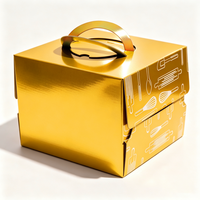Emballage en papier de qualité alimentaire, boîte cadeau en carton pliable, logo personnalisé, impression UV, boîte à gâteau, boîte à dessert, écologique, recyclable