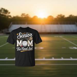 Camiseta Senior Mom Class Of 2026 Volleyball The Final Set para adultos, unisex, cuello redondo, manga corta - Product Image 3