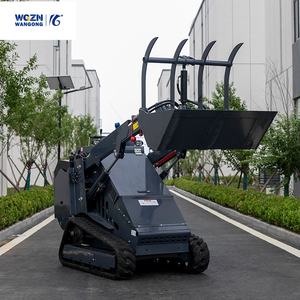 WGZN จัดส่งฟรี มินิสกิดสเตียร์ลอร์เดอร์ CE Epa เครื่องยนต์คูโบต้า มินิลอร์เดอร์แบบตีนตะขาบ 500 กก. 1 ตัน มินิวีลลอร์เดอร์สำหรับขาย - Product Image 2