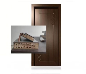 Porte intérieure moderne imperméable prête à être expédiée, ensemble composite pour chambre à coucher, porte de peinture personnalisée pour la maison - Product Image 5