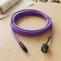 Connecteur étanche M12 de type A à 5 broches mâle, démontage et remontage répétés n'entraînant pas de déténerement des broches