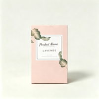 Boîte à savon portable en matériaux recyclés avec fenêtre, impression sérigraphique, revêtement UV, finition mate scintillante pour emballage cadeau