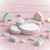 Batterie électronique pour bébé KWONG U TOYS, jouet de percussion avec lumières et musique, instrument de musique éducatif précoce en plastique pour les enfants de 2 à 6 ans, unisexe