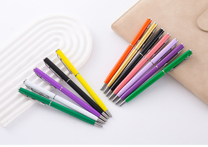 Rotary Metal Highgrade Modern Silk Screen Printed Pen Creative Welcome <b>Gifts</b> Hotel Sales Exhibition Compact Ballpoint Pen - Product Image 5
