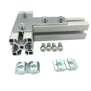 แผ่นเชื่อมต่ออะลูมิเนียมแบบ T-Profile ซีรีส์ 6000 ชุบอโนไดซ์สำหรับโครงสร้างอุตสาหกรรม - Product Image 1