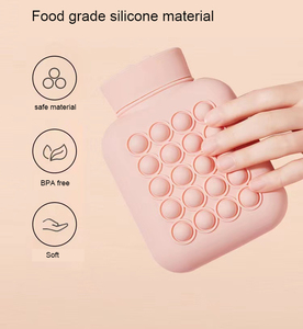 Bouillotte portable en silicone tendance, motif dessin animé, petite taille - Product Image 4