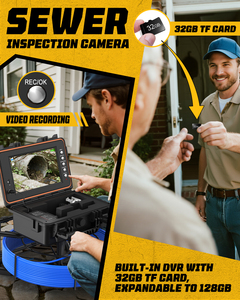 <span class=keywords><strong>Caméra</strong></span> d'inspection de <span class=keywords><strong>canalisation</strong></span> 1080P à nivellement automatique, câble de 7 mm, <span class=keywords><strong>caméra</strong></span> vidéo <span class=keywords><strong>pour</strong></span> égouts, <span class=keywords><strong>caméra</strong></span> d'inspection de tuyaux de drainage, <span class=keywords><strong>caméra</strong></span> <span class=keywords><strong>endoscopique</strong></span> industrielle - Product Image 6