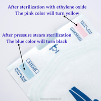 Pochettes de stérilisation à autocollants adhésifs de qualité médicale pour emballage stérile en clinique dentaire