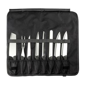 Multi-Purpose 8 Pockets Chef Knives Roll Bag for Kitchen Cooking <b>Tools</b> - Product Image 1
