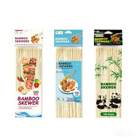 Échantillon Gratuit de Brochettes en Bambou Jetables de 50 cm de Longueur, Sacs de Brochettes Teppo, Bâtonnets de Bambou pour Barbecue, Idéaux pour les Fêtes en Extérieur et l'Utilisation en Cuisine