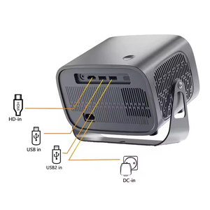 โปรเจคเตอร์พกพา 220 ANSI ลูเมน รองรับความละเอียด 1080P สำหรับดูหนังกลางแจ้ง - Product Image 1