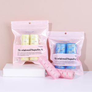 Ensemble de <span class=keywords><strong>bigoudis</strong></span> personnalisés en usine 2 pièces Nouveau style de <span class=keywords><strong>bigoudis</strong></span> Velcroe pour cheveux courts, longs et moyens Rouleaux à cheveux en plastique auto-agrippants - Product Image 3