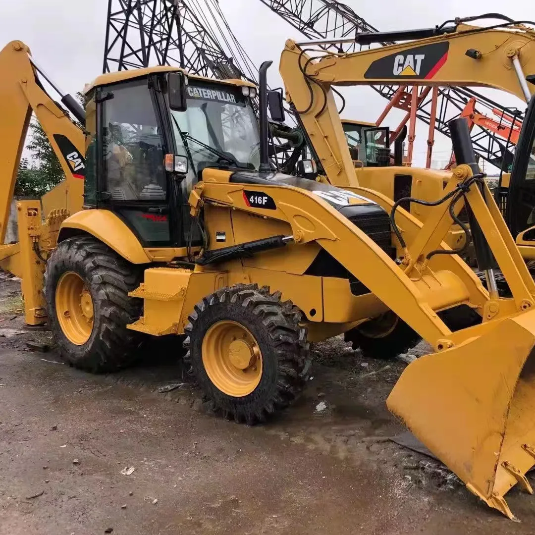 4x4 used Caterpillar 416F 420E backhoe loader for sale, cheap used CAT 416f backhoe at low price