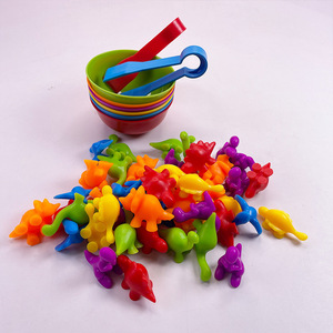 Tốt nhất bán đếm động vật phù hợp với trò chơi trẻ em mầm non học tập <span class=keywords><strong>Montessori</strong></span> đồ chơi có tính năng khủng long Đầu công cụ giáo dục - Product Image 3