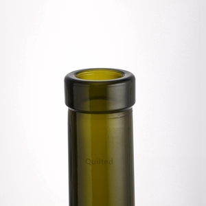 375ml cổ màu xanh lá cây dài chiều cao cổ băng rượu vang chai thủy tinh với đáy lõm - Product Image 2