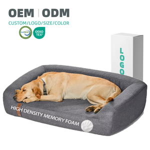 Aangepaste Traagschuim Hondenbed Opvouwbaar Hond Kat <span class=keywords><strong>Bed</strong></span> Met Waterdichte Verwijderbare Coveroem Odm - Product Image 1