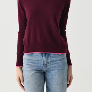 Pull en maille à col rond pour femme, manches longues, couleur unie, coupe décontractée, anti-boulochage, style automne - Product Image 4