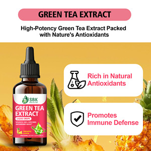 Extrait de thé vert en gouttes liquides saveur ananas, marque privée OEM, favorise les niveaux d'antioxydants et soutient le bien-être général de la peau - Product Image 5