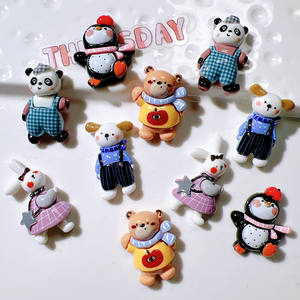 Dijes <span class=keywords><strong>de</strong></span> Resina con Forma <span class=keywords><strong>de</strong></span> Animales <span class=keywords><strong>de</strong></span> Dibujos Animados, Pingüino, Oso <span class=keywords><strong>Panda</strong></span>, Conejo, Decoración DIY para Fundas <span class=keywords><strong>de</strong></span> Teléfono y Zapatos - Product Image 4
