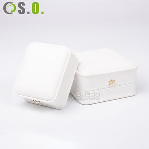 Wholesale Blue White <b>Pink</b> Custom Premium PU Leather Boxes for Necklace Bracelet Ring Earrings Boxes <b>Jewelry</b> Box - Product Image 6